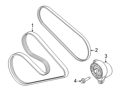 2016 Ford Mustang Belts & Pulleys, Maintenance Diagram 2 - Thumbnail