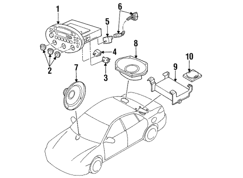 2002 Ford Escort A/C & Heater Control Units Diagram 1 - Thumbnail