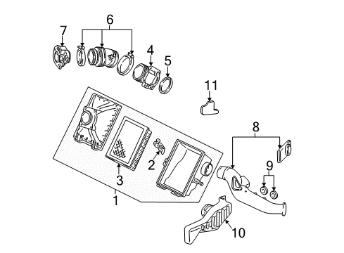 2004 Mercury Sable Air Intake Diagram