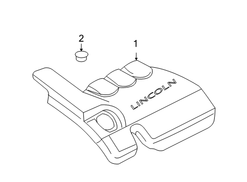 2006 Lincoln Zephyr Engine Appearance Cover Diagram