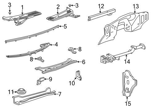 1997 Ford F-150 Cab Cowl Diagram