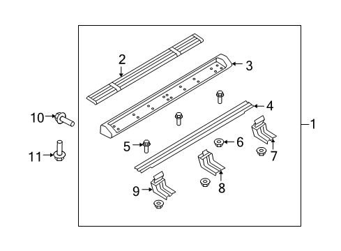 2011 Ford Expedition Running Board Diagram 1 - Thumbnail