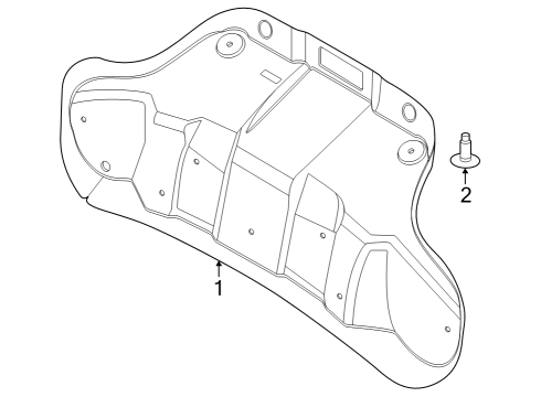 2024 Ford Mustang Interior Trim - Trunk Diagram