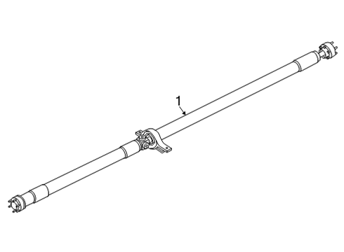 2023 Ford Maverick Drive Shaft - Rear Diagram