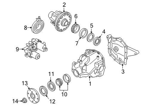 2022 Ford Expedition Carrier & Components - Rear Diagram 2 - Thumbnail