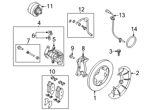 2023 Ford Transit-250 Rear Brakes Diagram