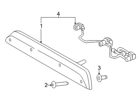 2023 Ford F-150 High Mount Lamps Diagram 3 - Thumbnail