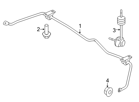 2019 Lincoln MKT Rear Suspension, Control Arm Diagram 2 - Thumbnail