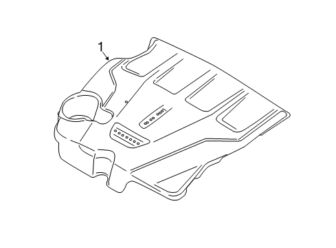 2018 Lincoln Continental Engine Appearance Cover Diagram