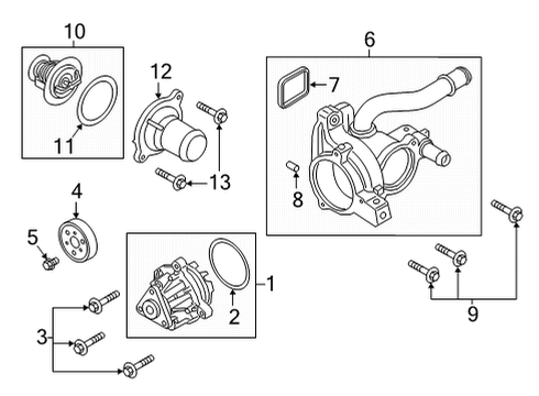 2022 Ford Bronco Water Pump Diagram 1 - Thumbnail