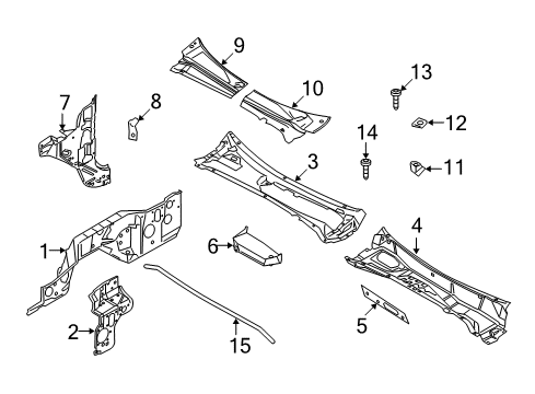 2009 Ford F-350 Super Duty Reinforcement Diagram for 4C3Z-2502884-AA