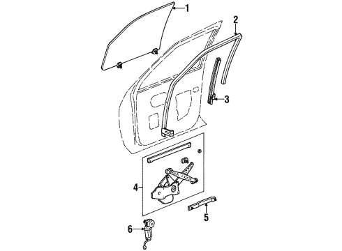 2000 Lincoln Continental Front Door Diagram