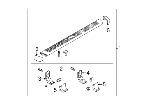 2011 Ford F-350 Super Duty Running Board Diagram 13 - Thumbnail