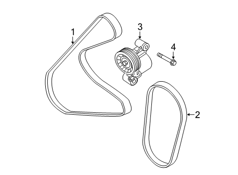 2018 Ford Focus Belts & Pulleys, Maintenance Diagram 2 - Thumbnail