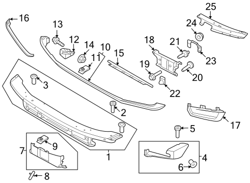 2023 Ford Bronco NUT Diagram for -W700525-S450B