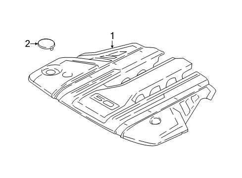 2023 Ford Mustang Engine Appearance Cover Diagram