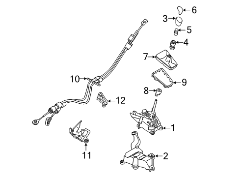 2016 Ford Focus Transaxle Assembly Diagram for CV6Z-7002-A