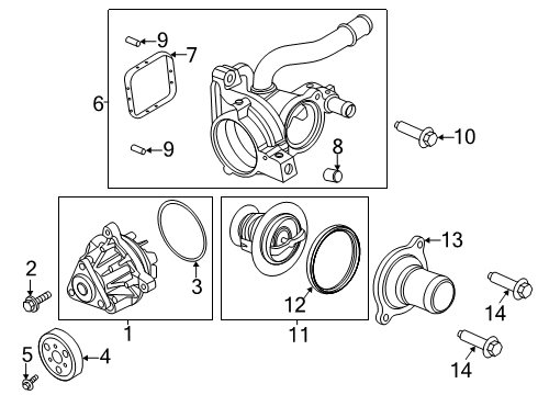 2022 Lincoln Corsair Water Pump Diagram