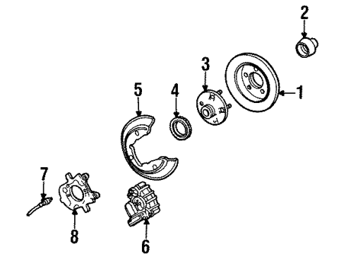 1996 Mercury Sable Anti-Lock Brakes Diagram 4 - Thumbnail