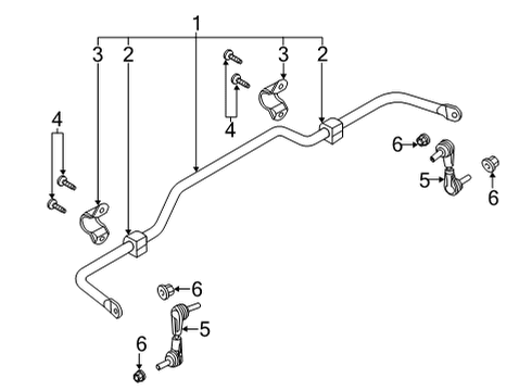 2022 Ford Bronco Sport Rear Suspension, Control Arm Diagram 2 - Thumbnail