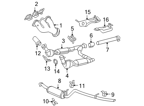 2005 Ford F-150 Exhaust Components Diagram