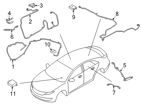 2015 Lincoln MKZ Antenna & Radio Diagram