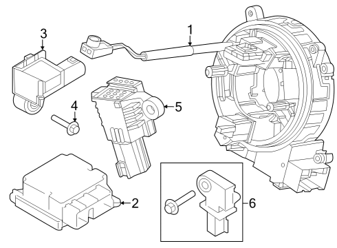 2024 Ford F-250 Super Duty Air Bag Components Diagram