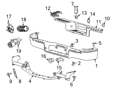 2009 Ford F-150 Hitch Assembly - Trailer Tow Diagram for 7L3Z-17D826-C