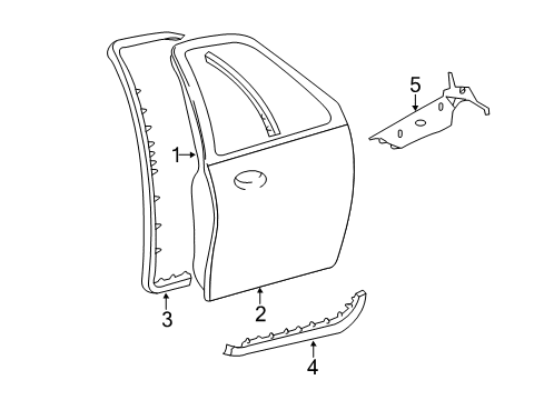 2012 Ford Expedition Door Assembly - Front Diagram for 7L7Z-7820125-A