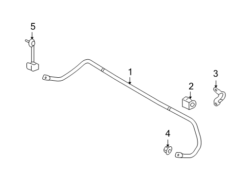 2008 Lincoln MKX Rear Suspension, Control Arm Diagram 2 - Thumbnail