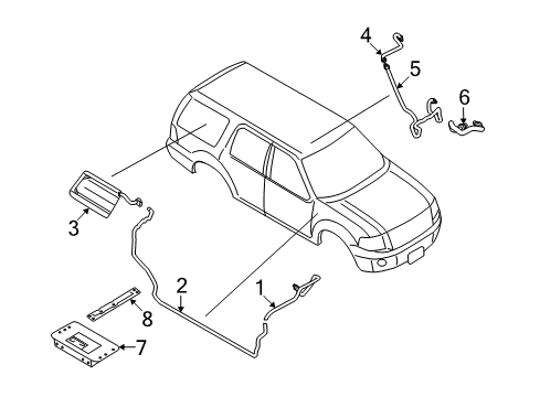 2014 Lincoln Navigator Antenna & Radio Diagram 1 - Thumbnail