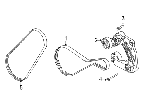 2021 Ford F-150 Belts & Pulleys Diagram 4 - Thumbnail