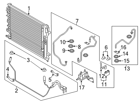 2016 Lincoln MKX Trans Oil Cooler Diagram 1 - Thumbnail