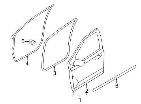 2007 Ford Edge Front Door Diagram