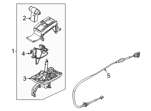 2012 Ford Mustang Gear Shift Control - AT Diagram