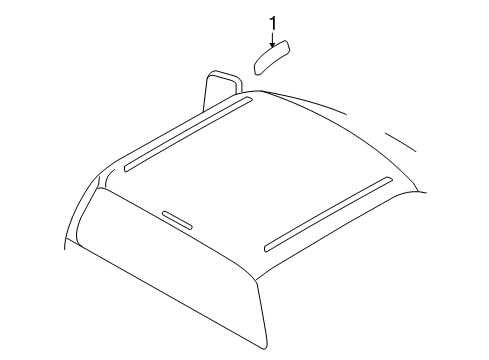 2010 Ford F-250 Super Duty Exterior Trim - Cab Diagram 2 - Thumbnail