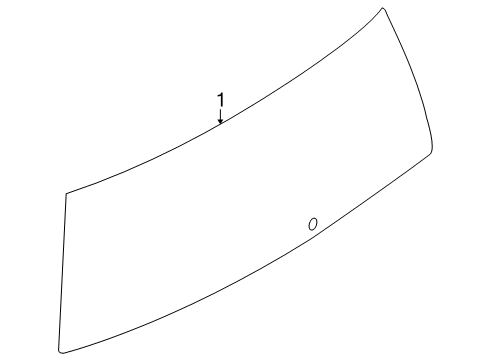 2013 Lincoln MKT Lift Gate - Glass & Hardware Diagram