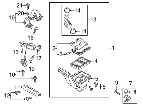 2023 Lincoln Nautilus Air Intake Diagram