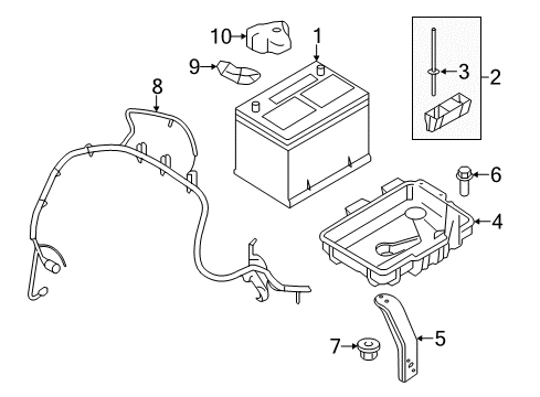 2014 Lincoln MKX Battery Diagram