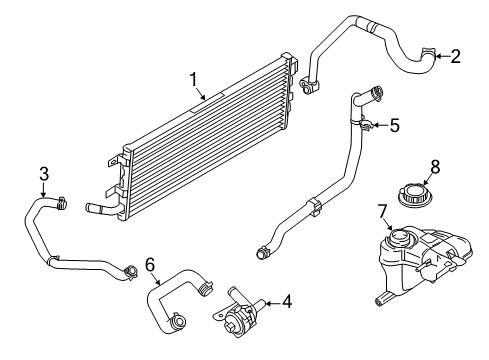 2010 Mercury Milan Inverter Cooling Components Diagram