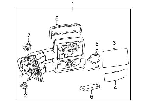 2010 Ford F-150 Lamp Assembly Diagram for 7L3Z-13B374-A