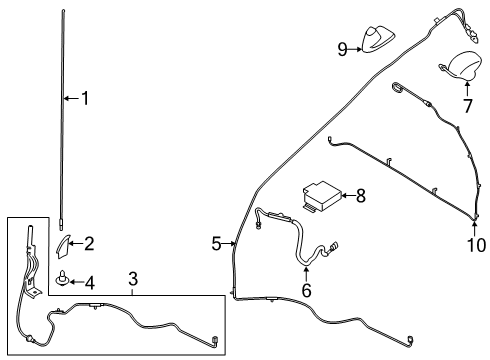 2018 Ford F-150 Antenna & Radio Diagram