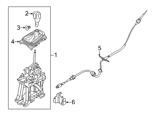 2015 Ford Edge Shifter Housing Diagram