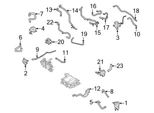 2022 Ford F-150 Lightning HOSE - HEATER WATER Diagram for NL3Z-18N344-C