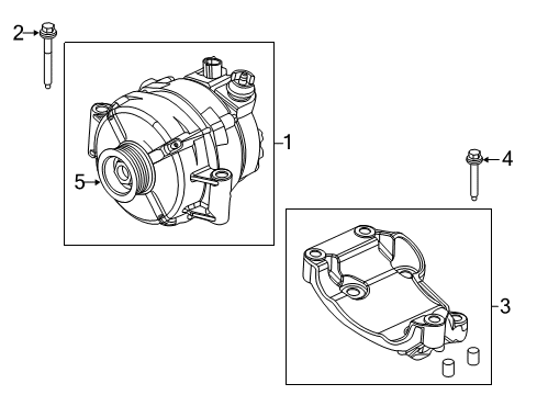 2016 Ford F-350 Super Duty Alternator Diagram 1 - Thumbnail