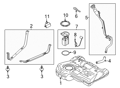 2015 Lincoln MKC Fuel Supply Diagram