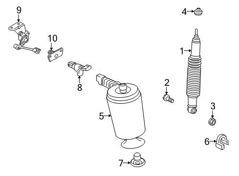 2007 Lincoln Town Car Spring Diagram for 6W1Z-5560-BA