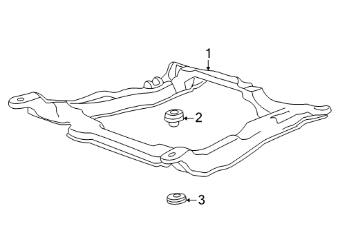 2004 Mercury Monterey Suspension Mounting - Front Diagram