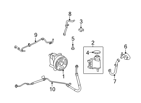 2009 Ford Fusion Hose Assembly Diagram for 6E5Z-3A719-A