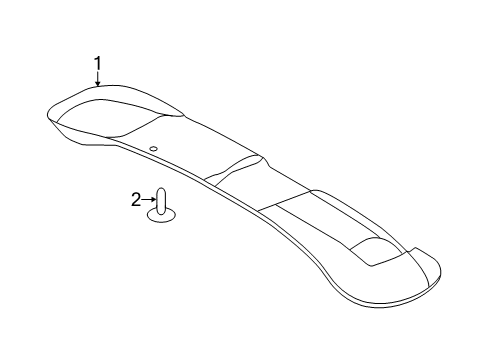 2022 Ford Mustang Panel Assembly - Door Trim Diagram for FR3Z-6345594-AA